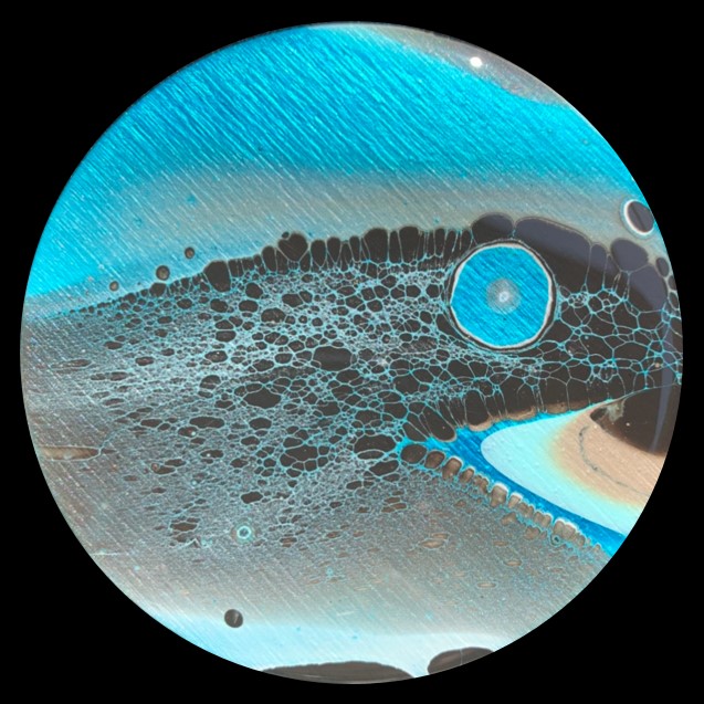 Below the Surface 2 Fluid Art Coaster