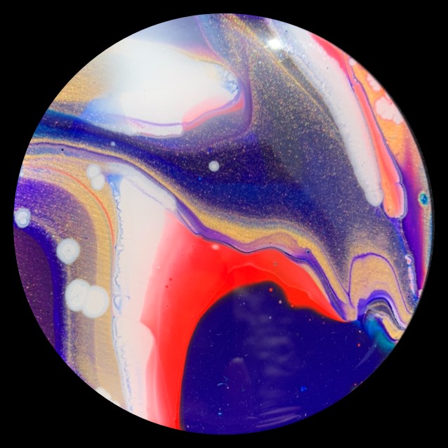 Candy Land 1 Fluid Art Coaster