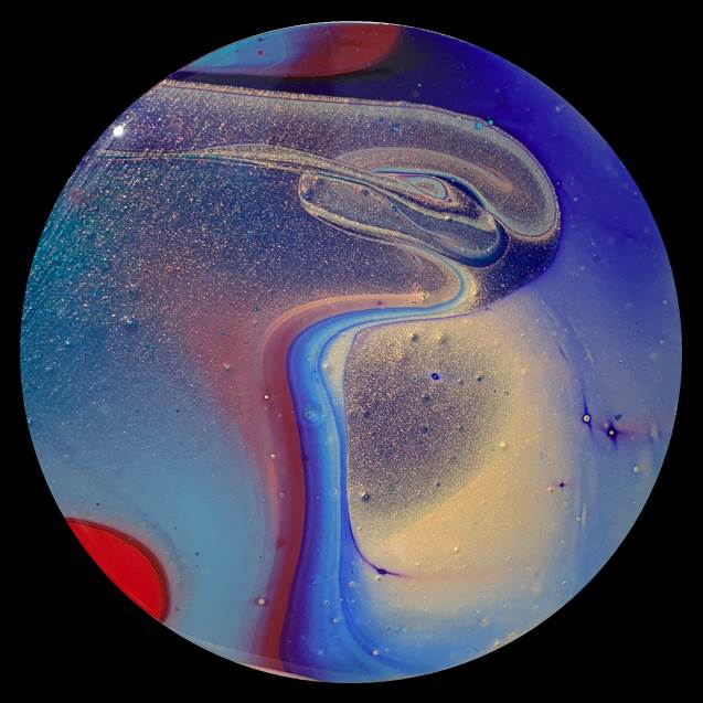 Feeling Festive 2 Fluid Art Coaster