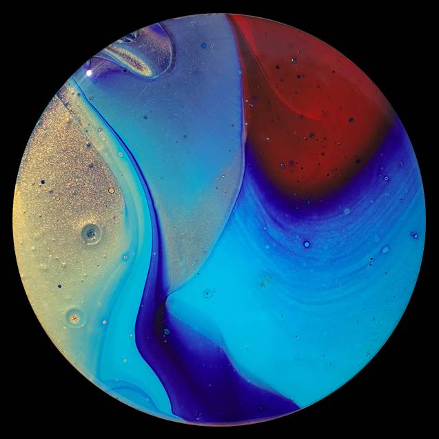 Feeling Festive 3 Fluid Art Coaster