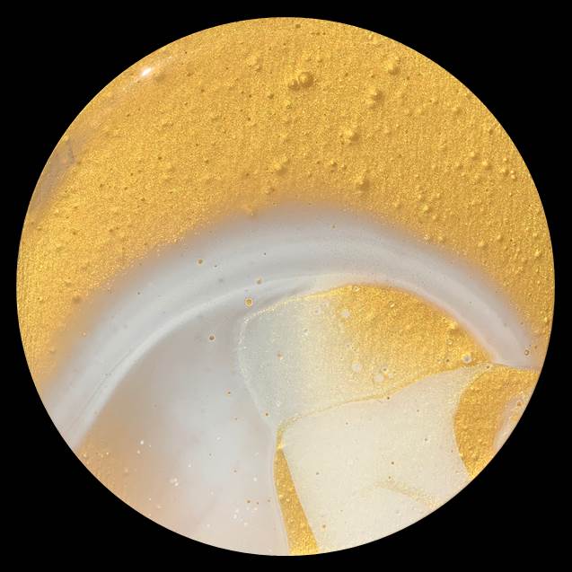 Golden Years 5 Fluid Art Coaster