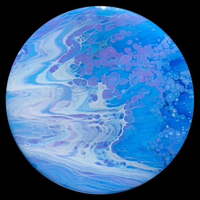 Hot Springs 2 Fluid Art Coaster