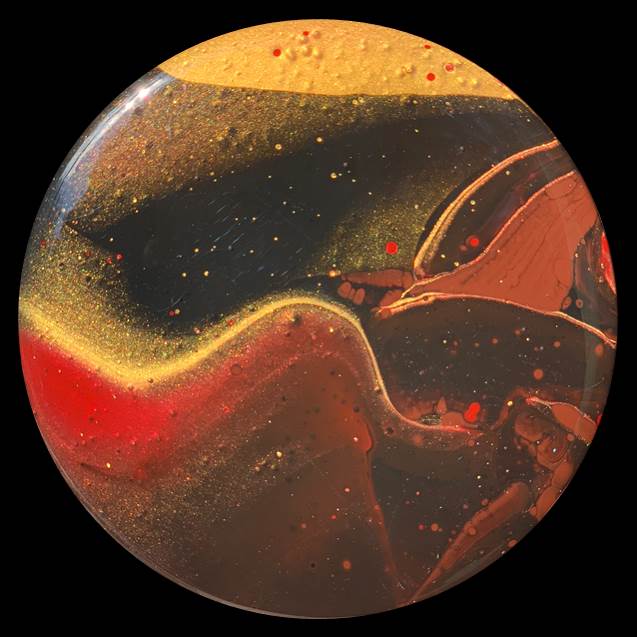Magic in the Air 1 Fluid Art Coaster