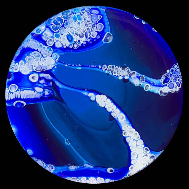 Sacred Pools 11 Fluid Art Coaster