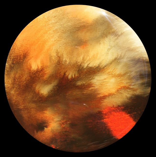 Sandstorm 7 Fluid Art Coaster