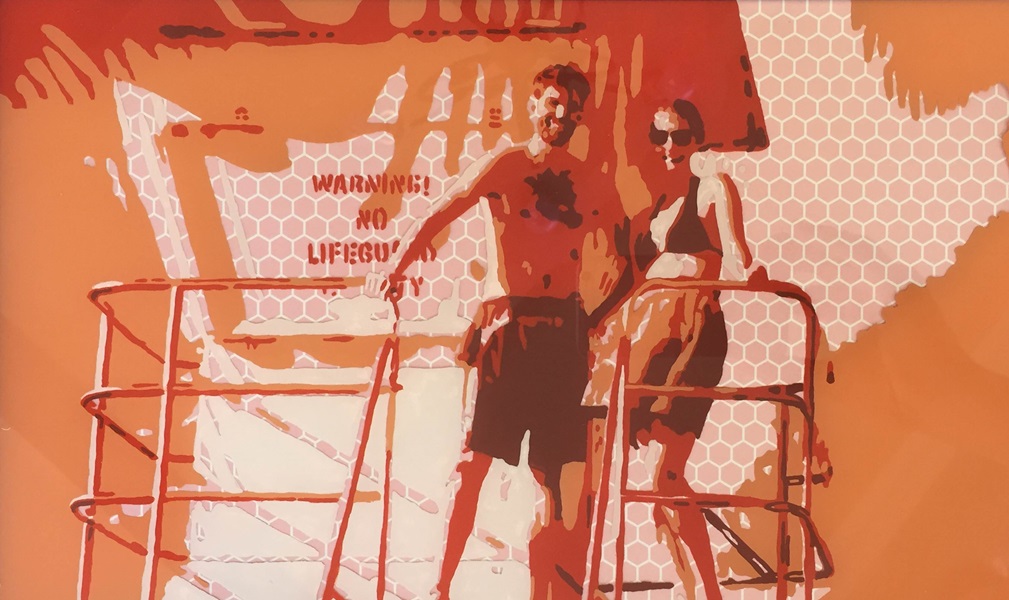 Fun in the Sun Fluid Art Painting