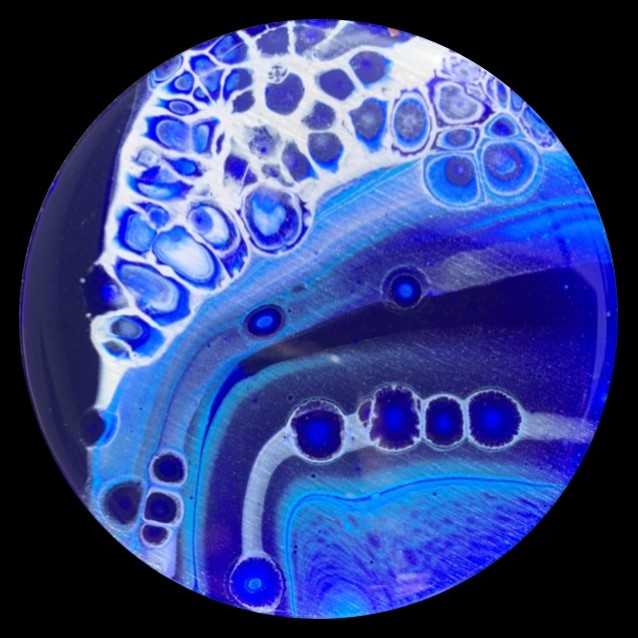 Up, Up, and Away 2 Fluid Art Coaster
